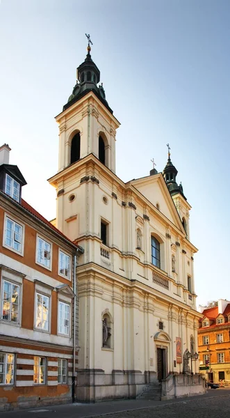 Kostel Ducha Svatého Varšavě Polsko — Stock fotografie