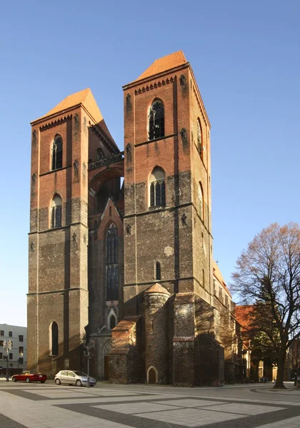 Die Kirche Nikolaus Brzeg Die Woiwodschaft Oppeln Polen — Stockfoto