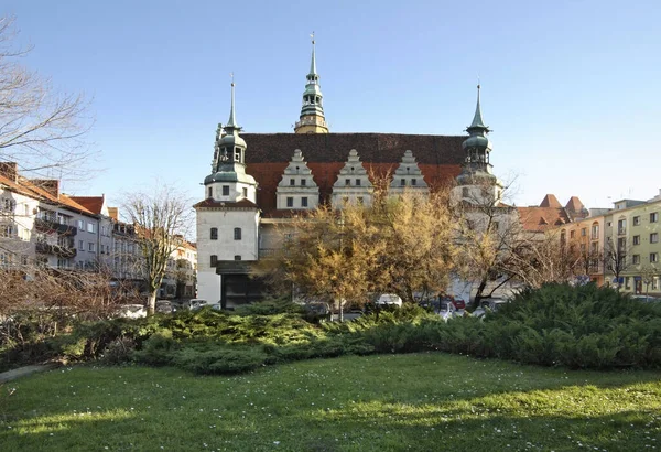 Brzeg Városháza Opole Vajdaság Lengyelország — Stock Fotó