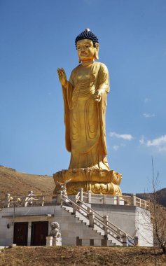 Ulaanbaatar 'daki Buddha Uluslararası Parkı. Moğolistan