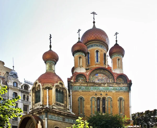 Orosz Szent Miklós Templom Bukarestben Románia — Stock Fotó