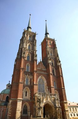 Wroclaw 'daki St. John Baptist Katedrali. Polonya