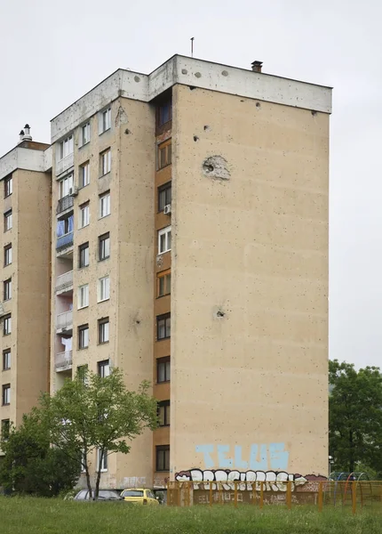 War Damaged House Sarajevo Bosnia Herzegovina — Stock Photo, Image