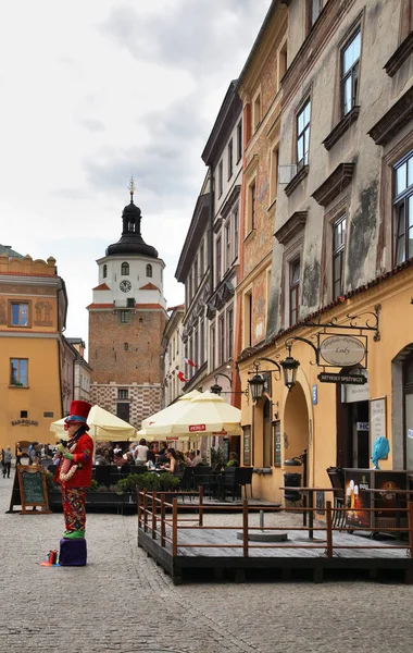 Place Marché Lublin Pologne — Photo