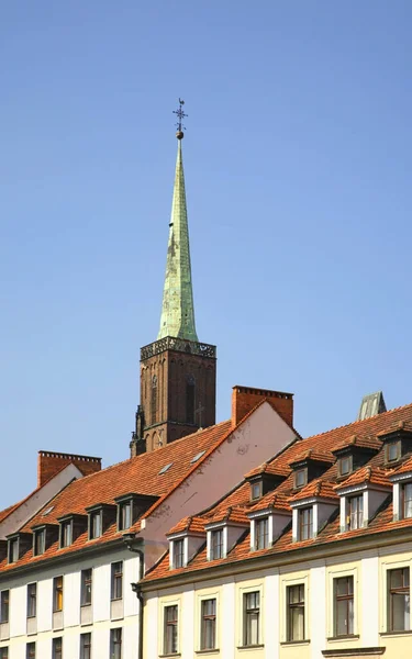 Kostel Kříže Vratislavi Polsko — Stock fotografie