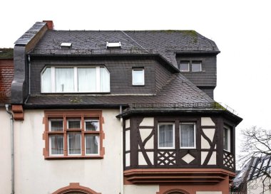 Frankfurt 'ta bir bina var. Almanya