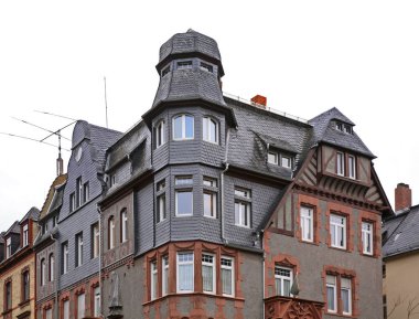 Frankfurt 'ta bir bina var. Almanya