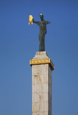 Statue of Medea at Europe square in Batumi. Autonomous Republic of Adjara. Georgia clipart