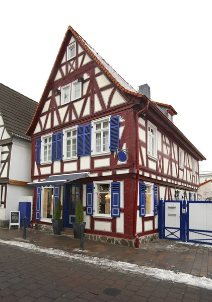 Oude Straat Bad Vilbel Duitsland — Stockfoto