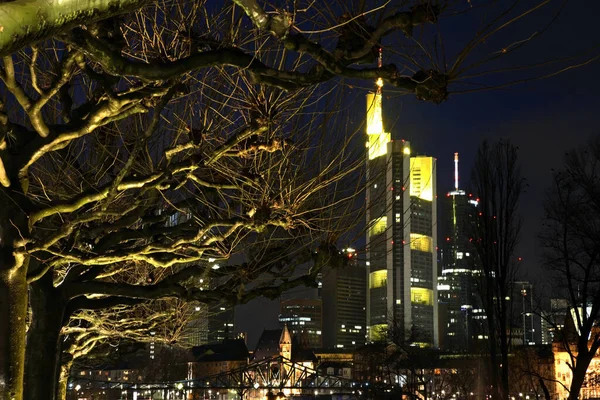 Embankment Frankfurt Main Alemanha — Fotografia de Stock