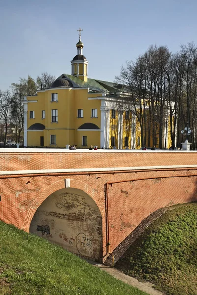 Glebovsky Bridge Church Elijah Prophet Ryazan Russia — Stock Photo, Image