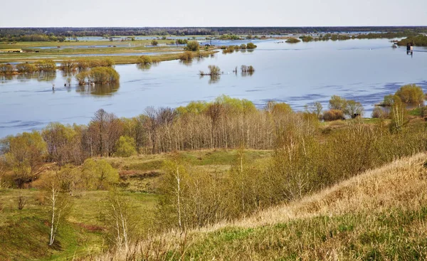 Rzeka Oka Miejscowości Konstantinovo Obwód Ryazański Rosja — Zdjęcie stockowe