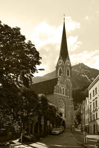 Kirche Nikolaus Innsbruck Tirol Österreich — Stockfoto