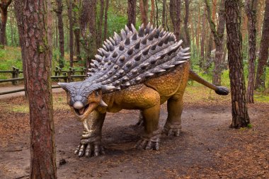 JuraPark Solec - Solec Kujawski 'deki dinozor parkı. Polonya