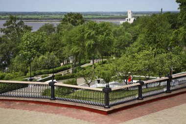 Khabarovsk 'taki Central Park' ta. Rusya
