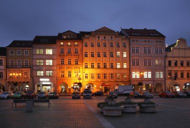 Ottokar II Meydanı, Ceske Budejovice 'de. Çek Cumhuriyeti