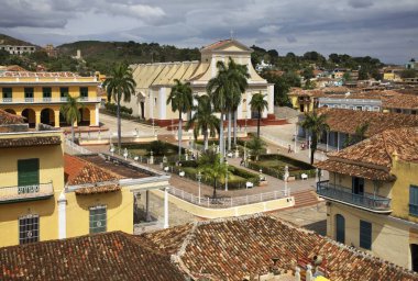 Trinidad 'daki Plaza Mayor. Küba