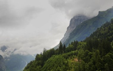 Obwalden Kantonundaki manzara. İsviçre