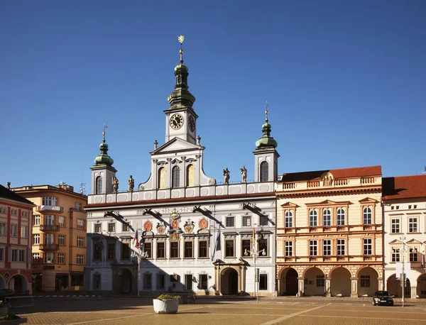 Adosado Plaza Ottokar Ceske Budejovice República Checa — Foto de Stock