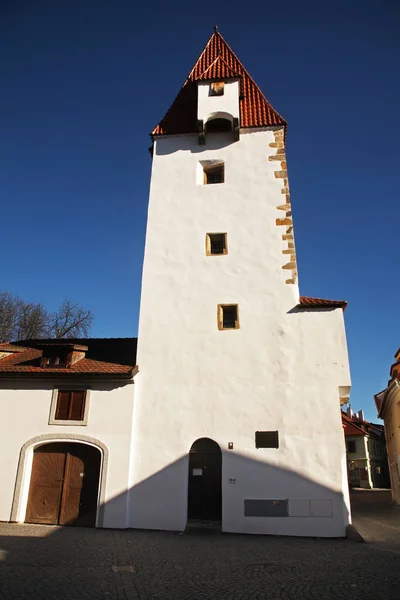 Rabstejnska Башня Ческе Будеевице Чехия — стоковое фото