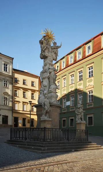 Columna Santísima Trinidad Mercado Col Brno República Checa — Foto de Stock