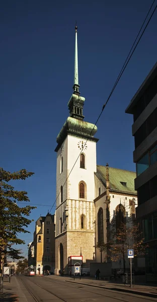 Kerk Van James Brno Tsjechische Republiek — Stockfoto