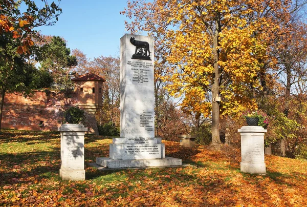 Memorial Italian Carbonari Spilberk Park Brno Czech Republic — Stock Photo, Image