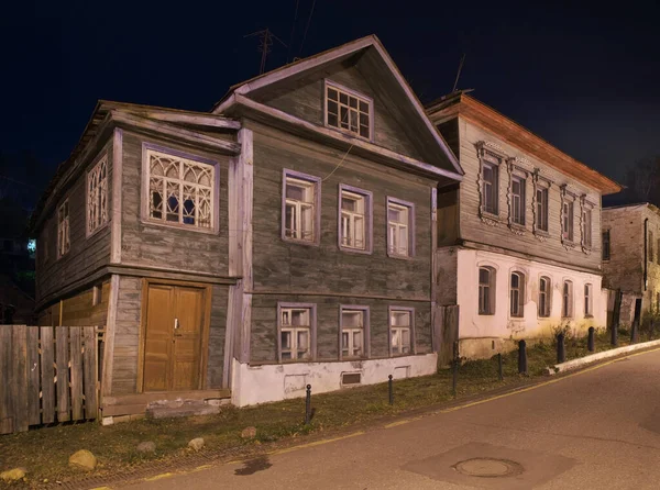 Vecchia Strada Nel Quartiere Storico Plyos Oblast Ivanovo Russia — Foto Stock