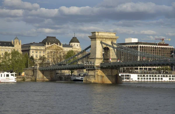 Pont Chaîne Szechenyi Budapest Hongrie — Photo