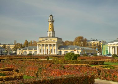 Kostroma 'daki Susanin Meydanı' ndaki yangın kulesi. Rusya