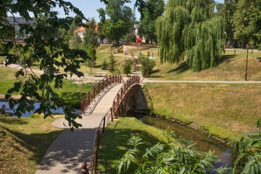 Grodno 'daki Jean-Emmanuel Gilibert Parkı. Beyaz Rusya