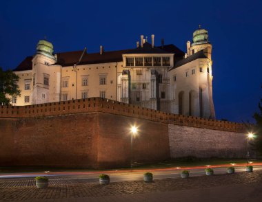 Krakow 'daki Wawel Kalesi. Polonya