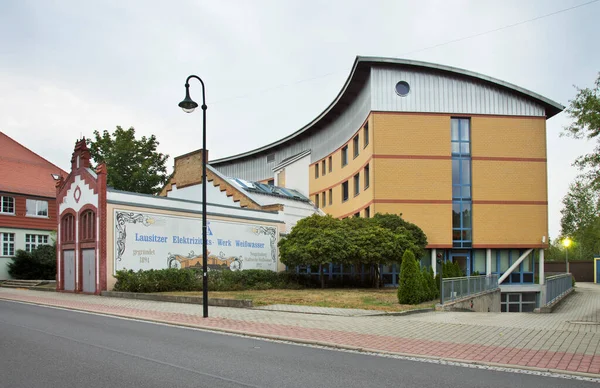 Bouw Van Stadtwerke Weisswasser Duitsland — Stockfoto