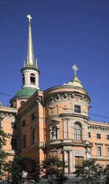 Saint Petersburg 'daki Saint Michael Kalesi. Rusya