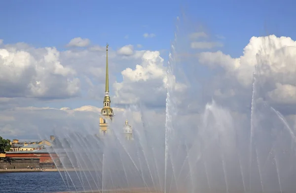 Brunnen Der Newa Sankt Petersburg Russland — Stockfoto