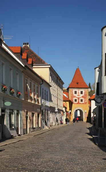 Brama Budweisera Brama Budziejowicka Czeskim Krumlowie Republika Czeska — Zdjęcie stockowe