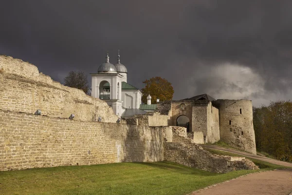 Cathédrale Saint Nicolas Forteresse Izborsk Russie — Photo