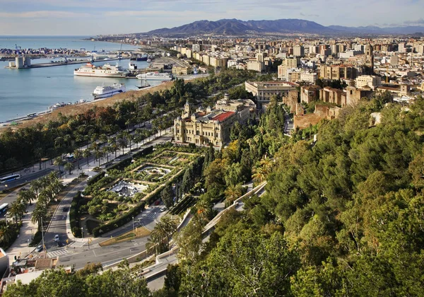 Vista Panorámica Málaga España — Foto de Stock