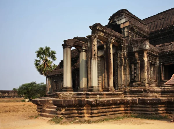 Biblioteca Angkor Wat Templo Capital Provincia Siem Reap Camboya — Foto de Stock