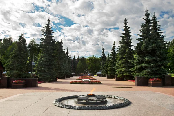 Памятник Павшим Солдатам Клине Россия — стоковое фото