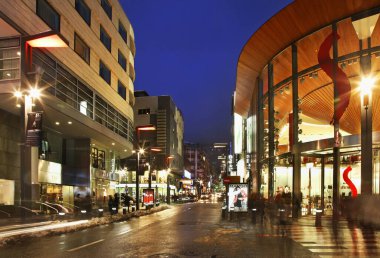 Carlemany caddesi Andorra la Vella 'da. Andorra.