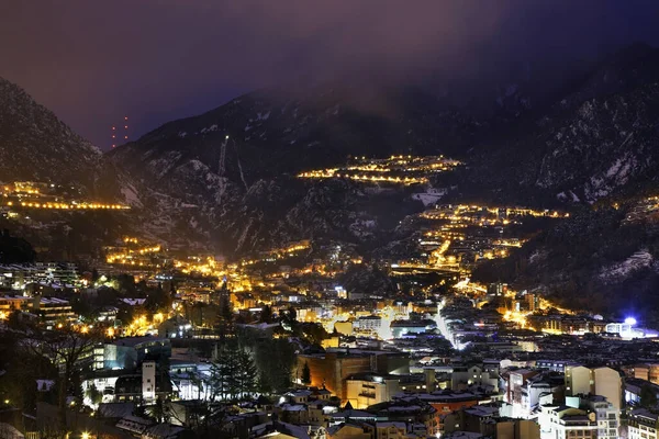 Vista Andorra Vella Andorra — Foto de Stock