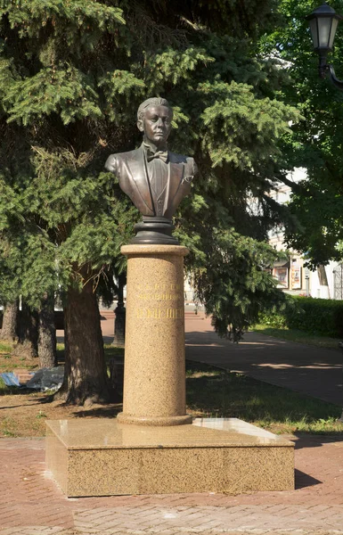 Denkmal Für Sergei Lemeschew Der Theaterpassage Twer Russland — Stockfoto