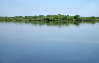Murom 'daki Oka Nehri. Rusya