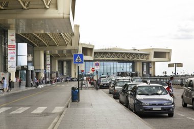 Milano 'daki Malpensa Havaalanı. Lombardiya. İtalya