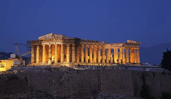 Partenone All Acropoli Atene Grecia — Foto Stock
