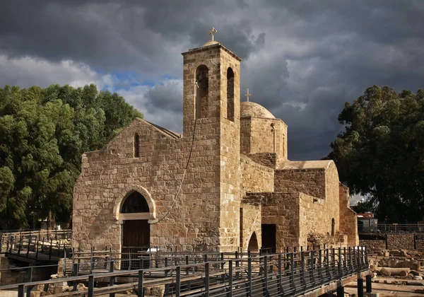 Базилика Panagia Chrysopolitissa Церковь Агия Кириаки Пафосе Кипр — стоковое фото