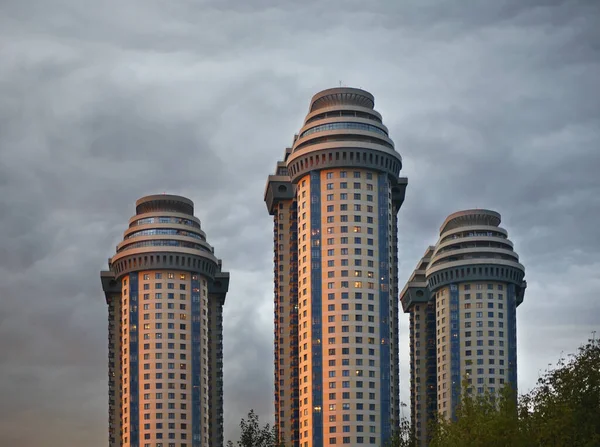 Wohnkomplex Sparrow Hills Worobjovy Gory Moskau Russland — Stockfoto