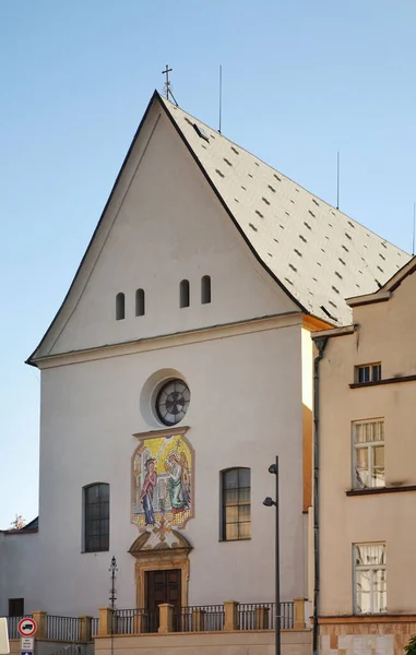 Aankondiging Van Heilige Maagd Maria Het Onderplein Dolni Namesti Olomouc — Stockfoto
