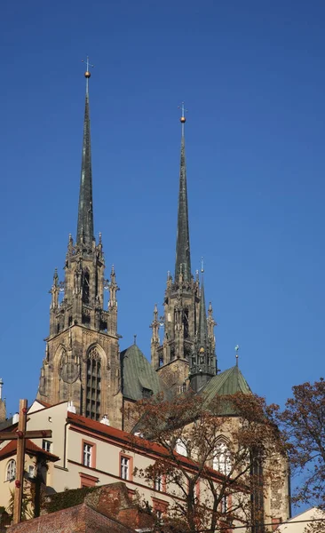Cattedrale San Pietro Paolo Brno Repubblica Ceca — Foto Stock